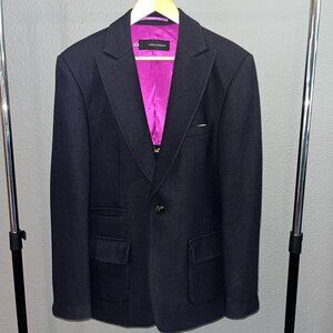 DSQUARED2  Handcrafted Satoriale Style Wool Blazer Embroidered Lining- IT52=US42